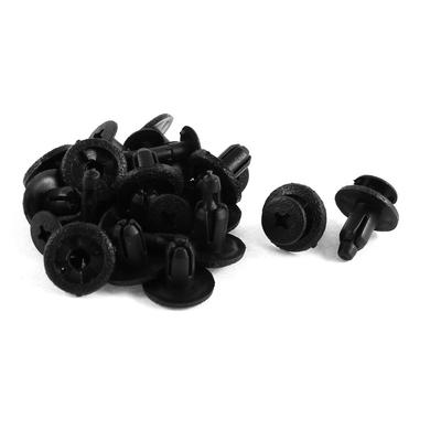 Clip Rivet Fastener Car Rivet Door Retainer Clip Plastic Push Type 15pcs Black for Toyota