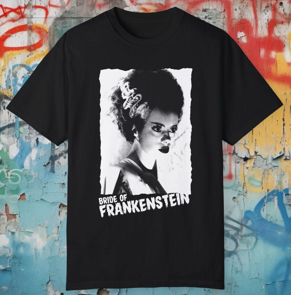 Bride of Frankenstein Shirt Vintage Goth Horror Movie Elsa Lanchester Tee