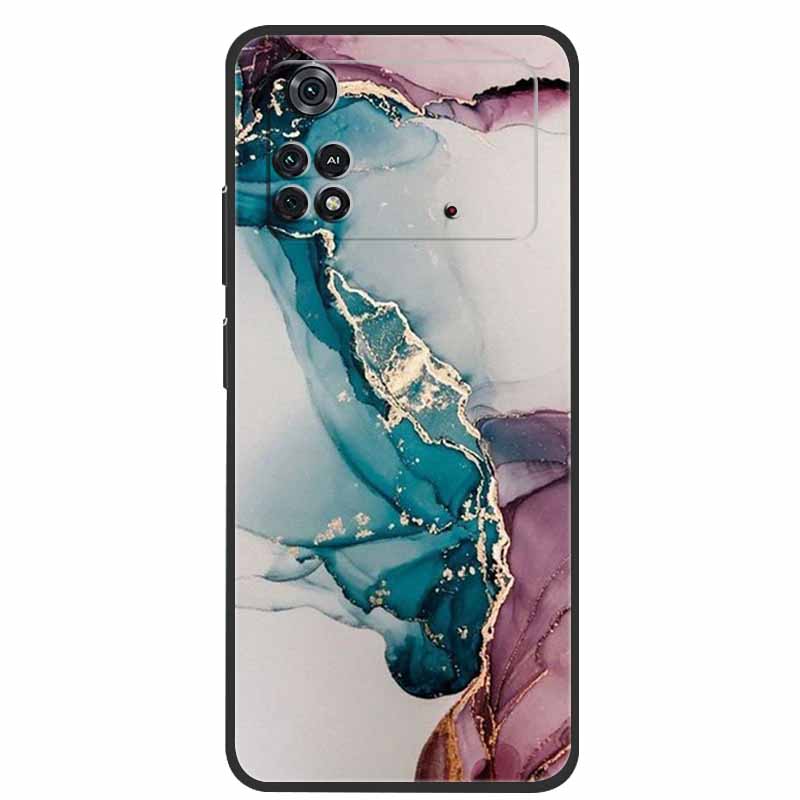 For Poco X4 Pro 5G Case Poco M4 Pro 2022 Marble Silicone TPU Back Cover for Xiaomi Poco M4 Pro 4G Phone Case Poco X4 Pro 5G Capa