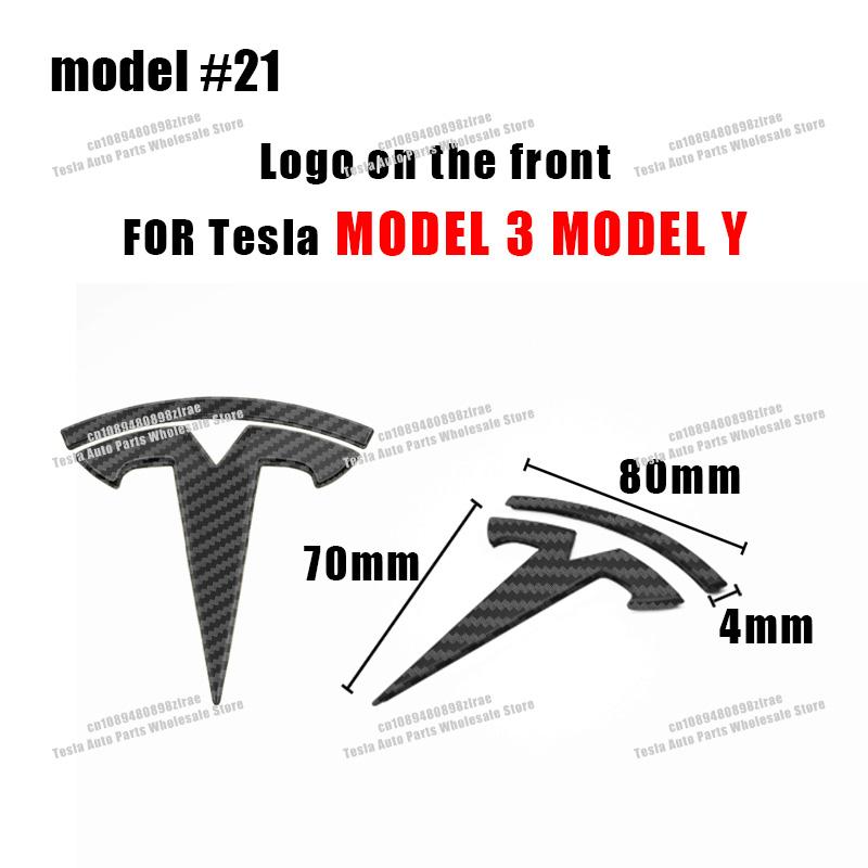 Car Badge Hood Front Grille Rear Trunk Decoration Sticker Accessories Tesla Model 3 Model Y Cybertruck Roadster SpaceX
