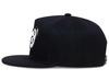 Sproutsy Men's Flat Straight Cap, Hip Hop, Korean Style, Casual, Flat Visor, Unisex, Hand Embroidery, Black