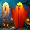 Halloween Decorative Lights Fabric Ghost Light Outdoor Scene Atmosphere Props for Backyard Garden Decor Horror Ghost LED Lights
