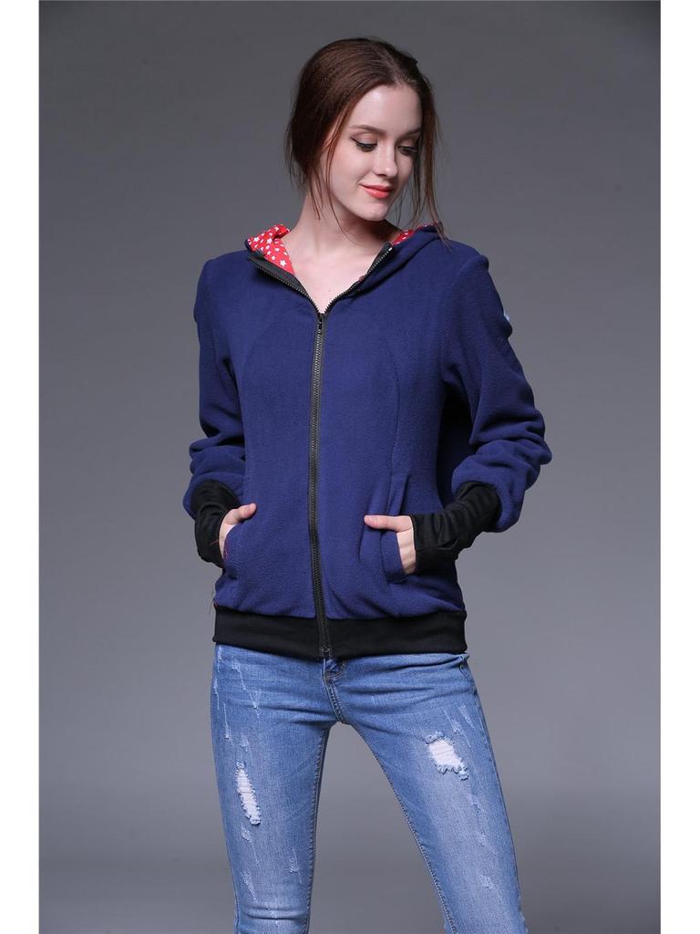 Sudadera con capucha y cremallera multifuncional tipo canguro para mujer 2024 - Estilo tres en uno para Otoño/Invierno.