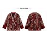 V-neck Embroidered Chinese Style Winter Down Jacket & Skirt Suit NY064