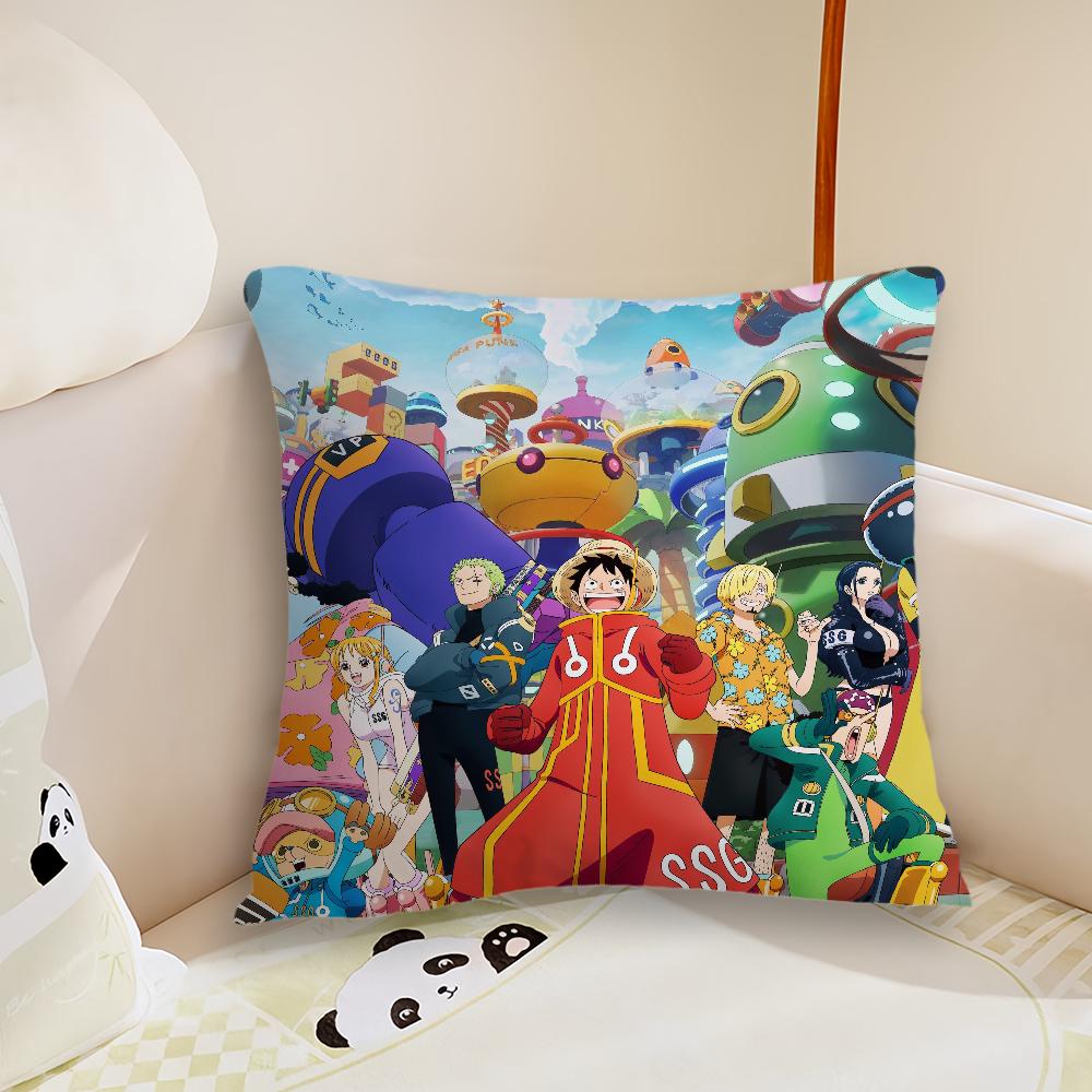 O-One Anime P-Piece Pillow Case Living Room Sofa Cushion Cover Suitable For Home Bedroom Room Decoration