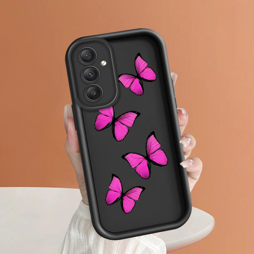 Soft Silicone Square Ladder Printing Pattern Phone Casing Full Cover Camera Shockproof Protection Rubber Case for Samsung