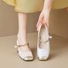 French Mary Jane Shoes One Strap Temperament New Chinese National Style Small High Heeled Single Shoes