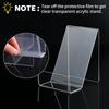 Environmentally Friendly Acrylic Book Stand Transparent Display Stands Library Book Display Bookshelf Desktop Books Holder