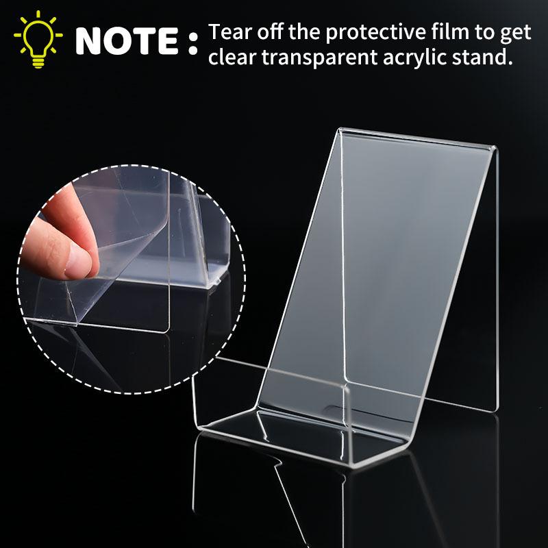 Environmentally Friendly Acrylic Book Stand Transparent Display Stands Library Book Display Bookshelf Desktop Books Holder