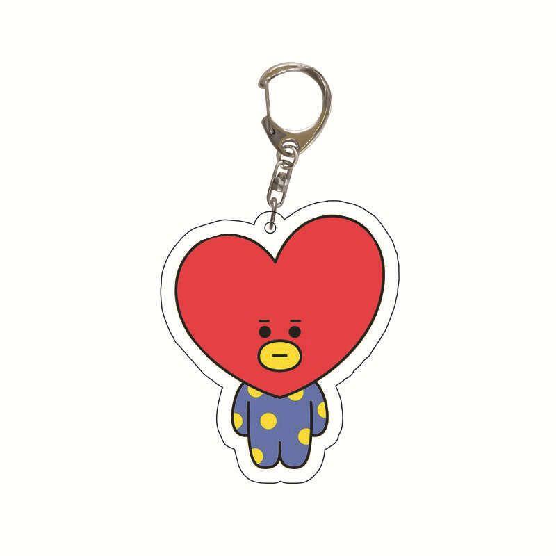 

Брелок акриловый BTS двухсторонний прозрачный подарок для фанатов кулон Love