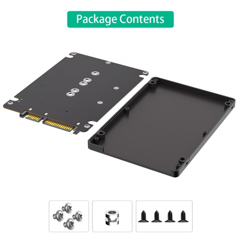 M.2 NGFF Msata SSDs zu SATA3.0 2,5-Zoll M.2 SSDs Konverter Riser-Kartenadapter für 2230 2242 2260 PC-Laptop-Add-On-Karte 6 Gbit/s