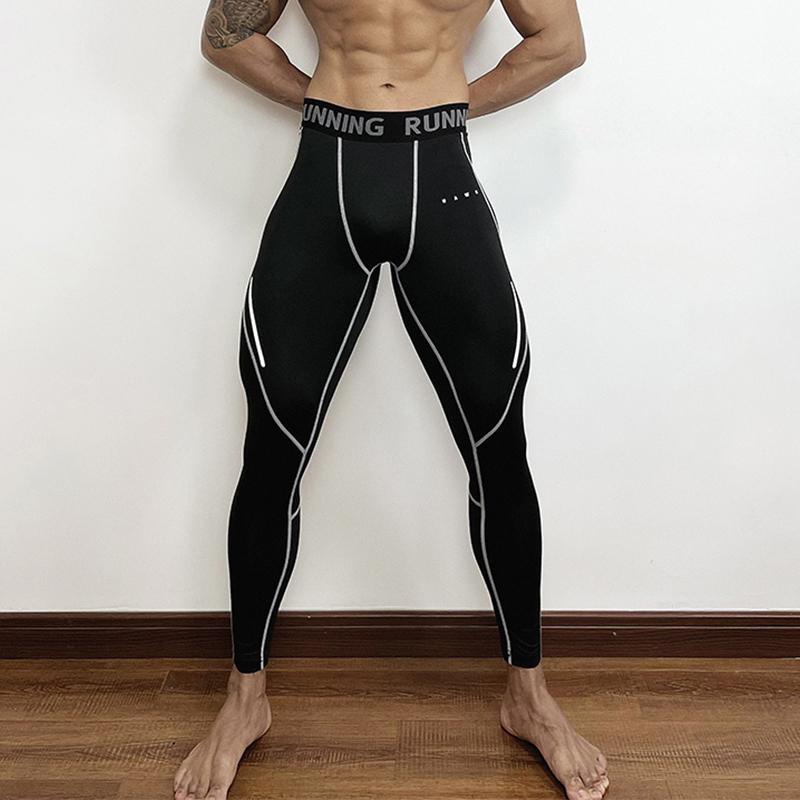 Mens Tight Compression Pants Quick Dry Fit Sportswear Running Tights Men Legging Fitness Training Sexy Sport Gym Leggings