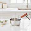 Saucepan with Wooden Handle Long-Lasting Butter Warmer Pot Lightweight