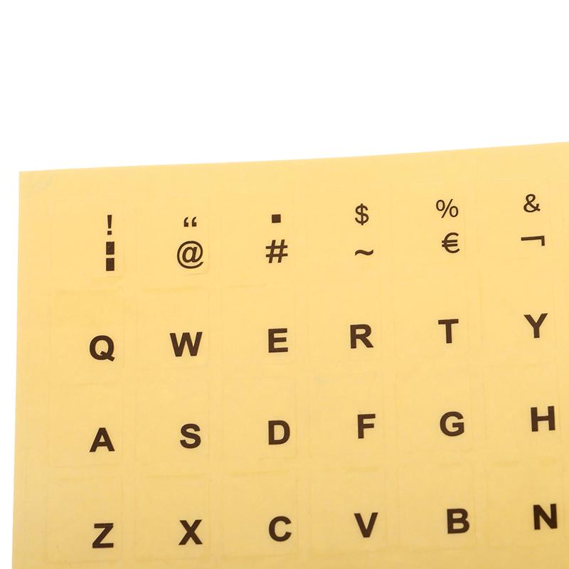 1Sheet Standard Spanish Portuguese Language Transparent Keyboard Stickers