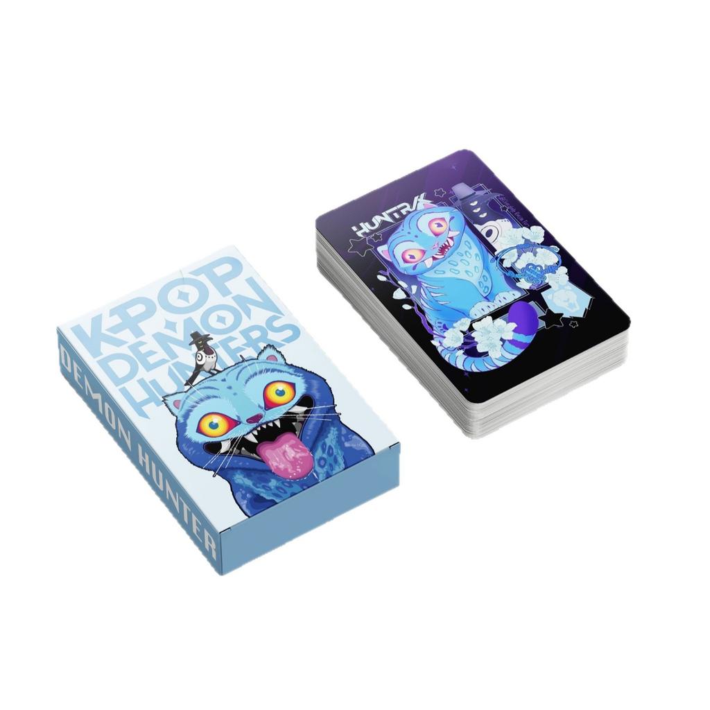 55pcs/Box K-POP Demon Hunters LOMO Cards Anime Derpy Tiger Collectible Set Toy Fans Gifts