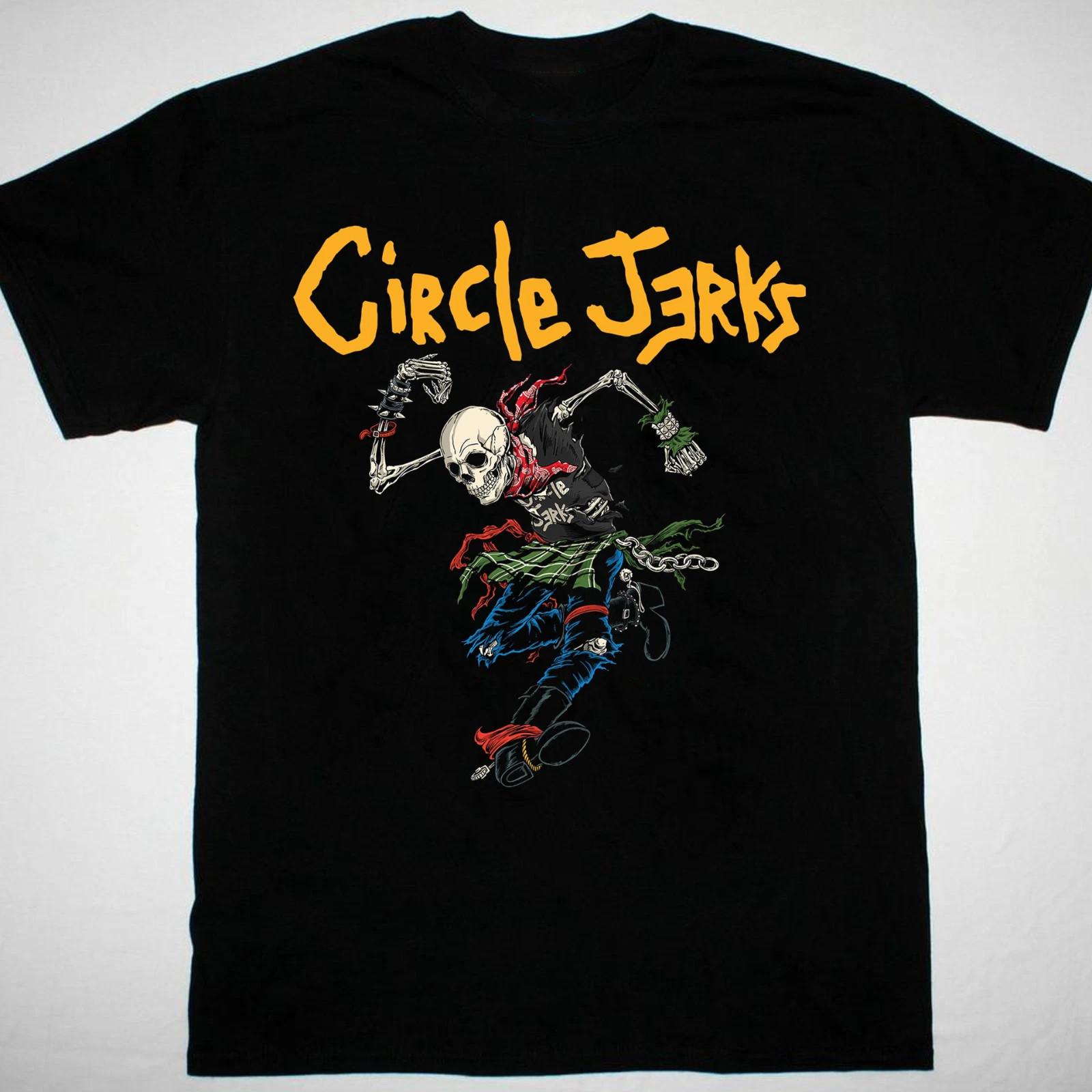 HOT NEW Circle Jerks band T-shirt black Unisex All Sizes S to 4Xl S
