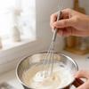 4PCS Stainless Steel Manual Egg Beater Set - Milk, Cream & Butter Whisk Mixing Tool