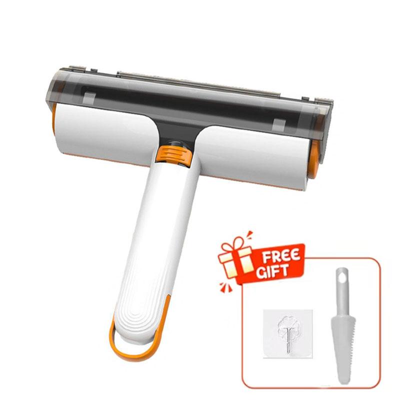 Multifunctional Lint Rollers Efficient Pet Hair Removal Brush with Scraper for Couch Sofa Carpets Clothing Portable Fur Cleaning