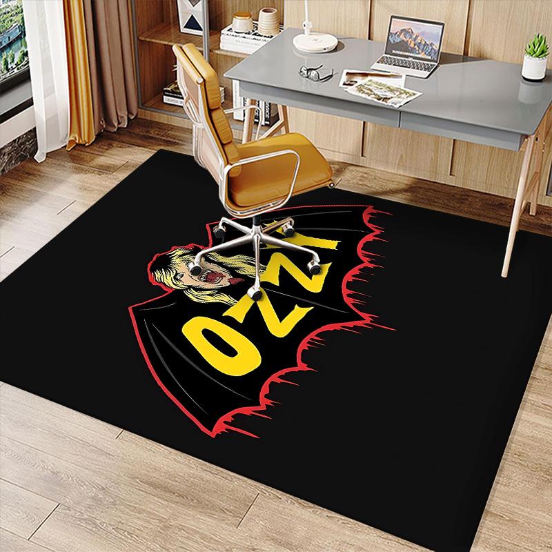 Ozzy Madman2 Printed Absorbent Washable Carpet, Non-Slip Bathroom Mats, Kitchen Rugs, Yoga Mat,Living Room Entrance, Camping Picnic Rugs