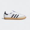 Adidas samba og sneakers leather upper white/navy blue gum sole