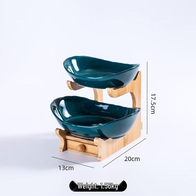 Multi-Tier Ceramic Fruit & Snack Plate