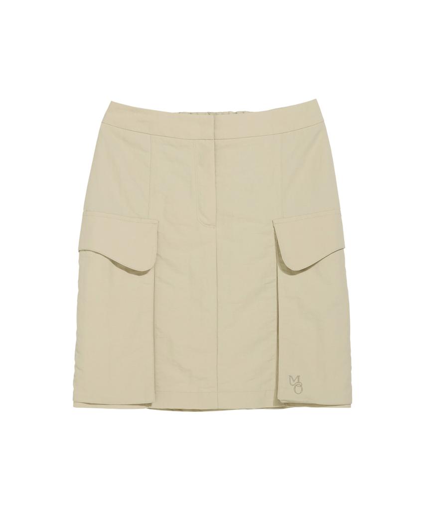 MAKE A TOAST Big Cargo Slim Mini Skirt Beige Mbcssk001Be