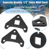 2Pcs Drive Motor Reinforcement Brackets for 1 to 2 Ton Mini Excavator 1 2 Inch Heavy Steel Flange Plate Bracket Welded