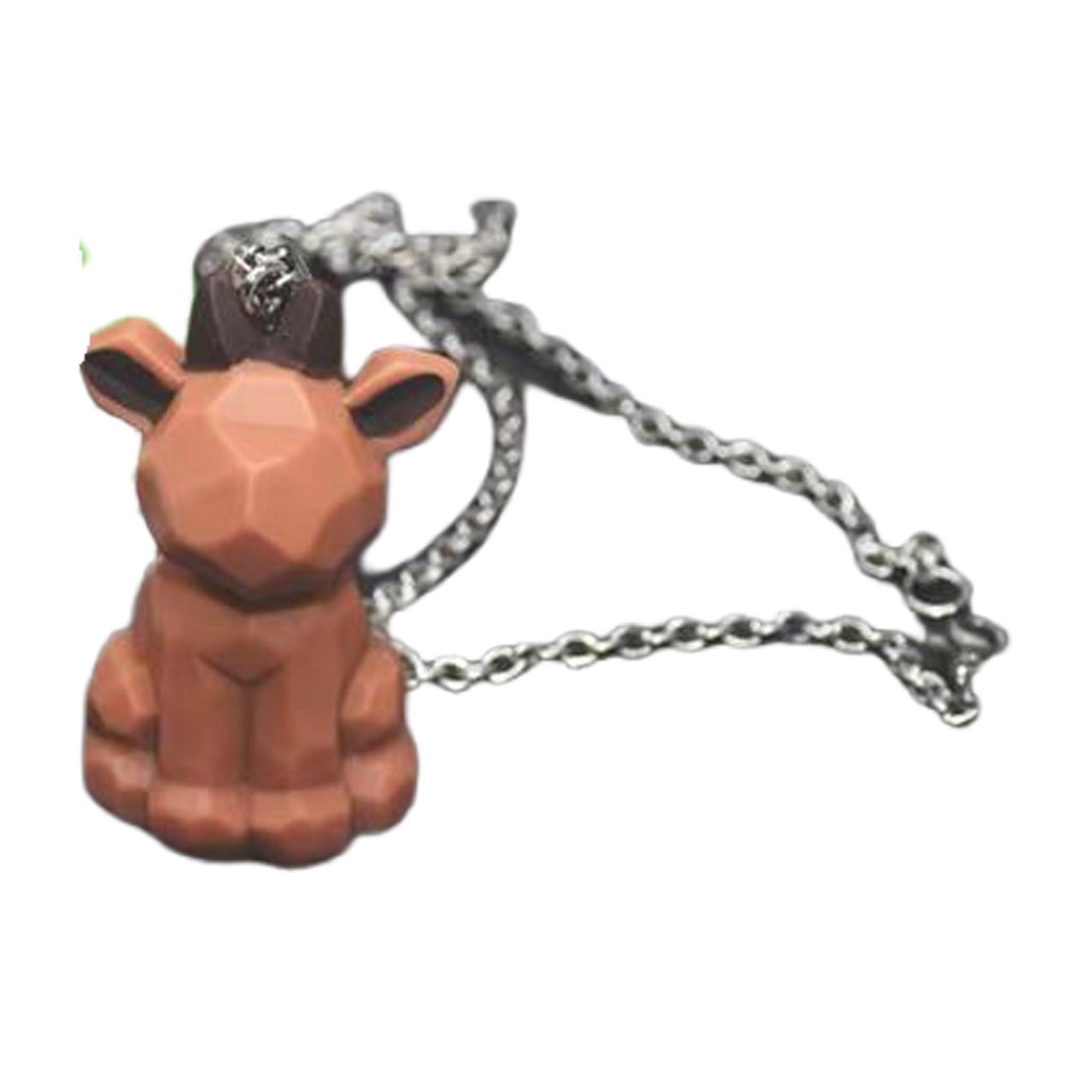 

Contemporary Geometric Animal Designs Long Drop Necklace Sturdy Resin Craft Jewelry Gift