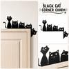 Metal Cat Door Frame Decoration Five Cats Cartoon Style Iron Art Indoor Door Top Ornament Festive Door Corner Accent 20x13 Small Size
