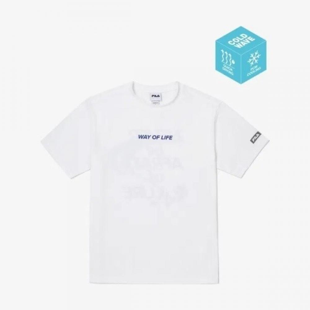 

Fila Cool Touch Graphic PrinT T shirT Fs2rsg2193xowh 95(M)