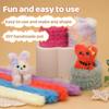 Fenrry 12Pcs Jumbo Fur Pipe Cleaners Craft Cleaners Chenille Stems Pipe for Beginners DIY Arts Craft Decorations