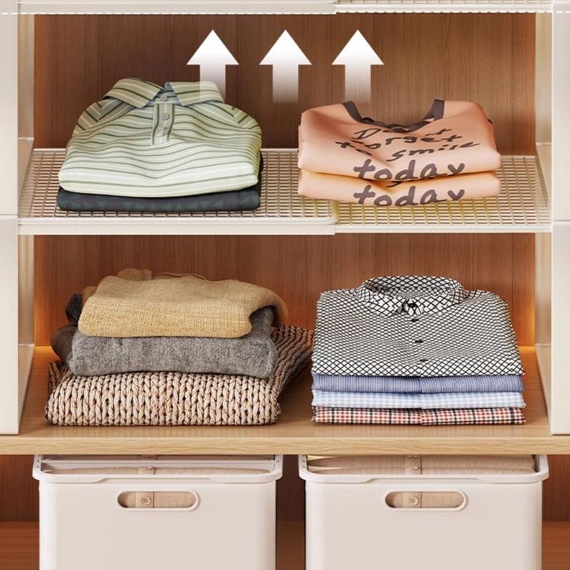 Modern Wardrobes Shelf Organizers With Nonslip Design Space Efficient Metal Storage Rack For Home Use