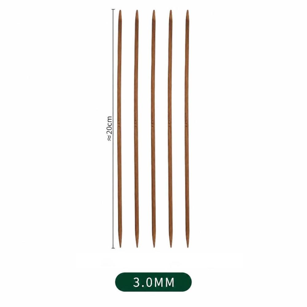 20cm Crochet Hooks 2.0-8.0mm Crocheting Hooks Handicraft Bamboo Handle Crochet  For Beginners