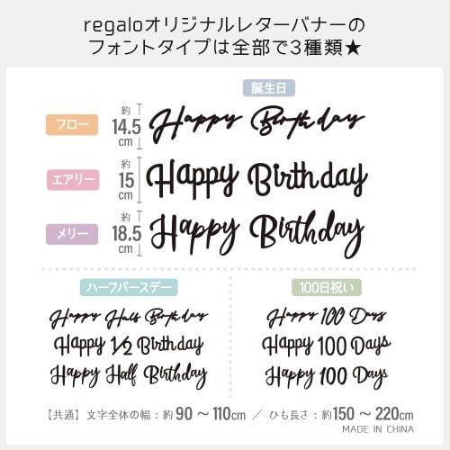 Regalo Birthday Letter Banner Birthday Garland Happy Birthday HAPPY BIRTHDAY Anniversary (Aurora Silver Airy)