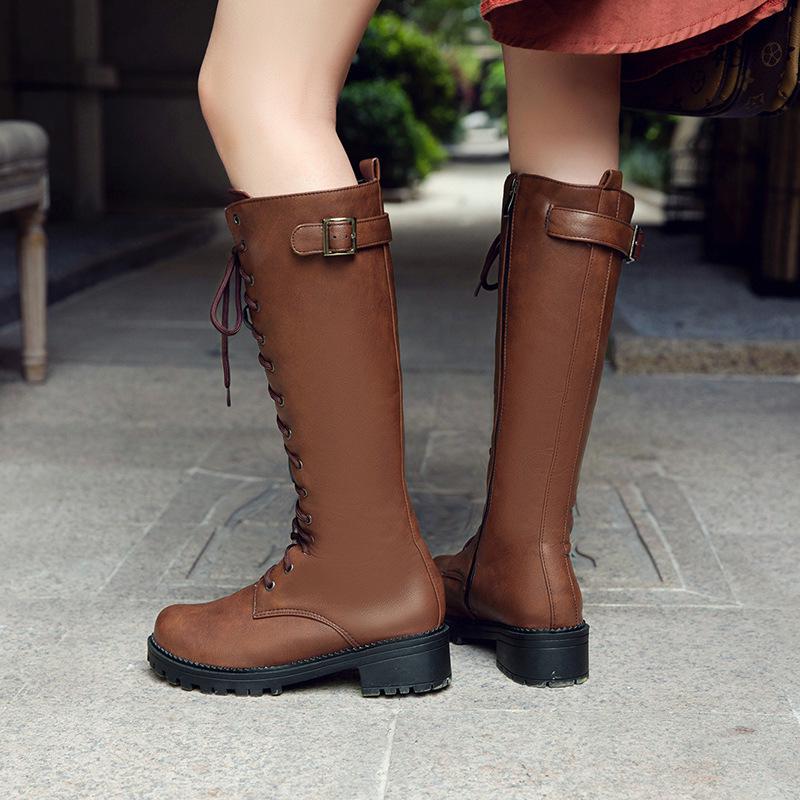 knee high logger boots