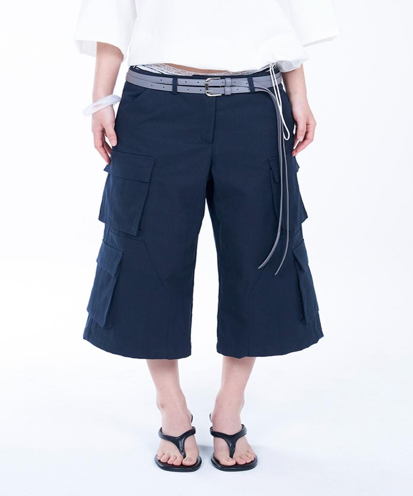DEPC Half Cargo Pants - Navy