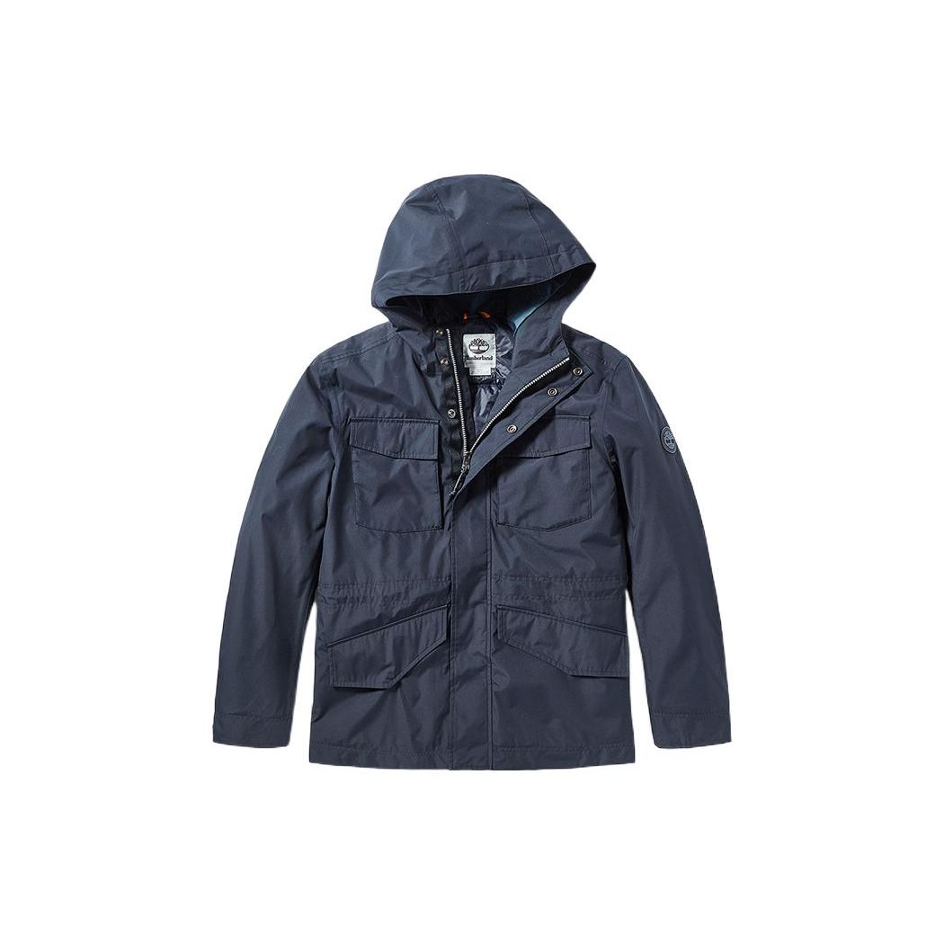 

Куртка мужская Timberland Solid Color Hidden Zipper Hooded Jacket Blue A2EQV-433 XXL