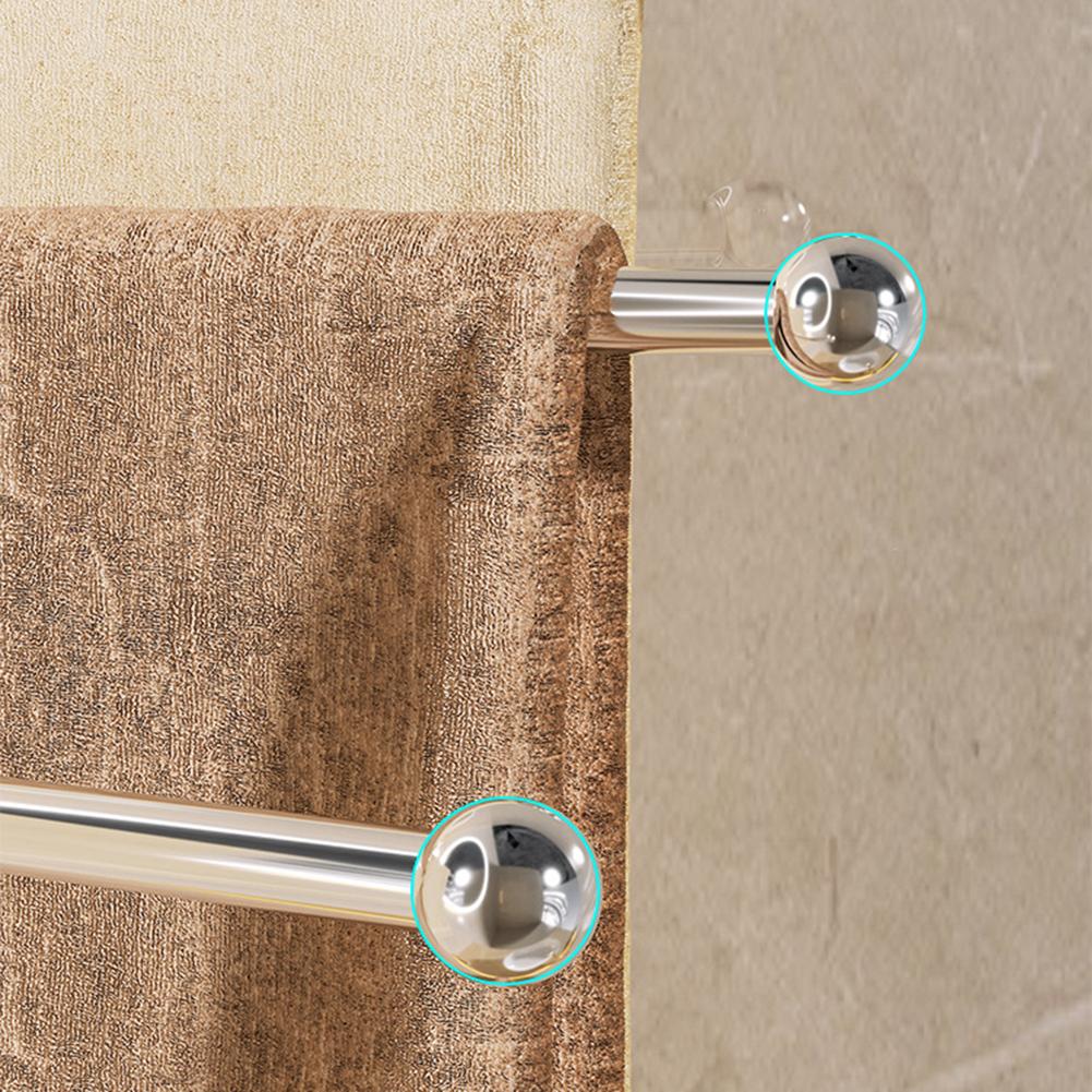 Transparent Towel Rack with 180 Degree Rotation for Small Bathroom Solutions