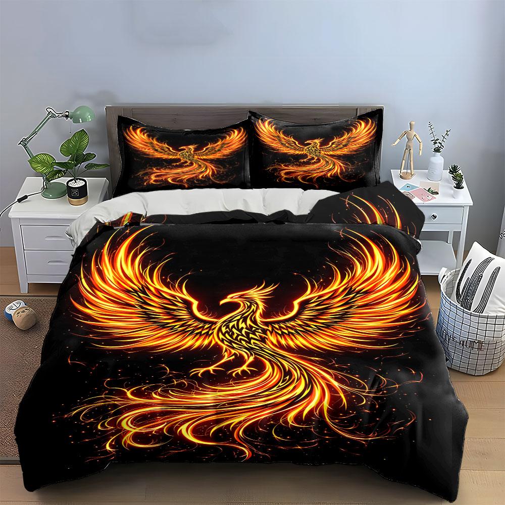 Fiery Rebirth, Soaring Elegance. Bedding Sets Duvet Covers Pillowcases(1* Duvet Cover 2* Pillowcases Without Duvet Insert)