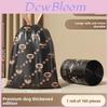 Heavy Duty Pe Drawstring Trash Bag For Kitchen Home Use Large Capacity And Dog Print Design