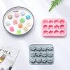 12 Cavity Flower Mold Silicone Chocolate Cake Molds Floral Candy Baking Molds Ice Cube Soap Jello Mould For Diy Desserts Making