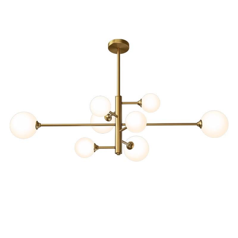 Nordic Luxury Golden Bubble Chandelier for Bedroom and Dining Room