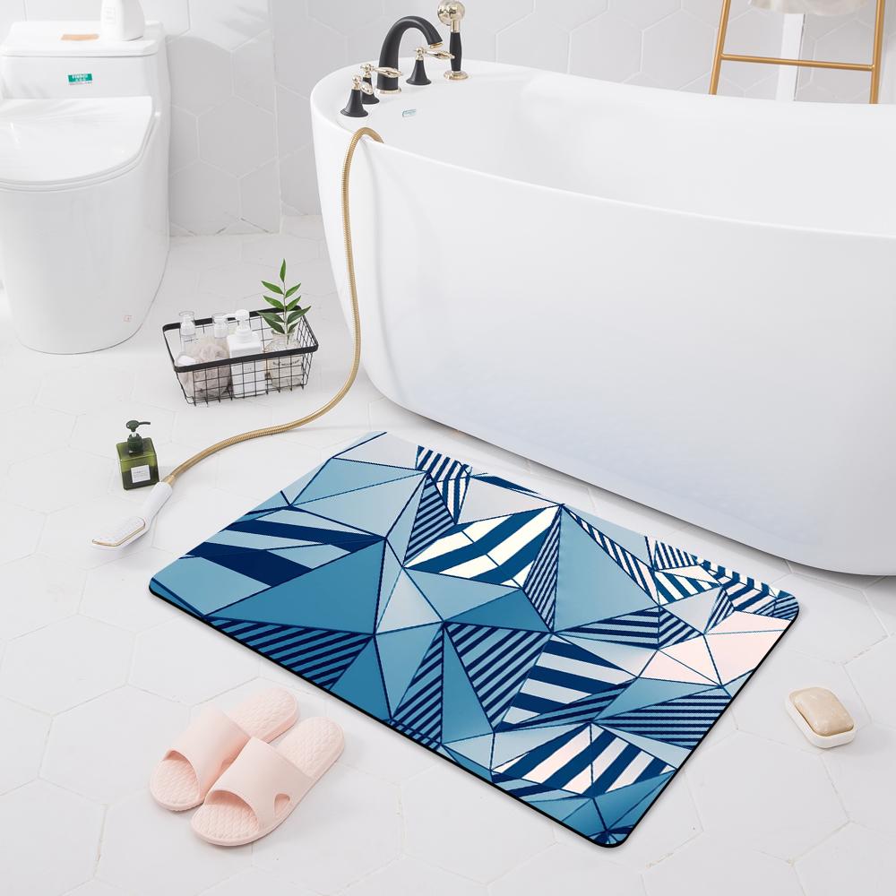 Bathroom Anti-slip Absorbent Mat Entrance Door Mat Bathroom Shower Rug Bedroom Floor Kitchen Rug