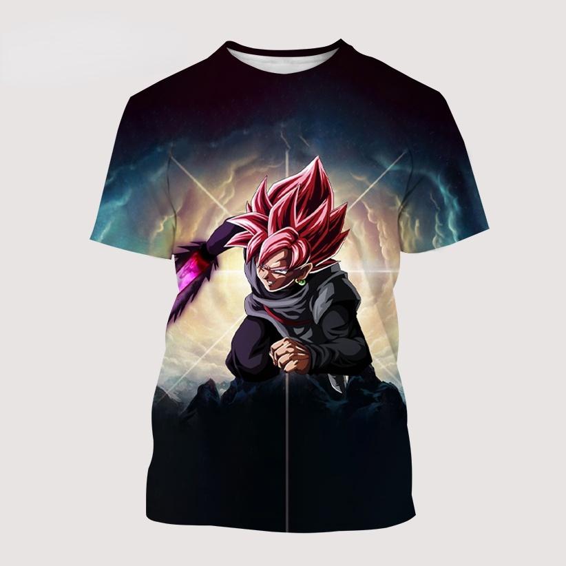 Black Goku Zamas T-shirt Harajuku Anime 