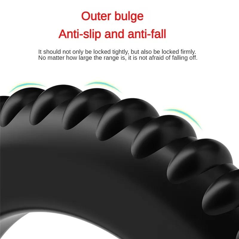 Cock Ring Silicone Penis Lock Rings Male Reusable Delay Ejaculation Ring Scrotum Bondage Goods Couple Cock Erection Erotic Toys