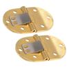 Pack of 2 Practical Sturdy Brass Butlers Tray Hinges with Screws Convenient Accessory for Furniture and Cabinets