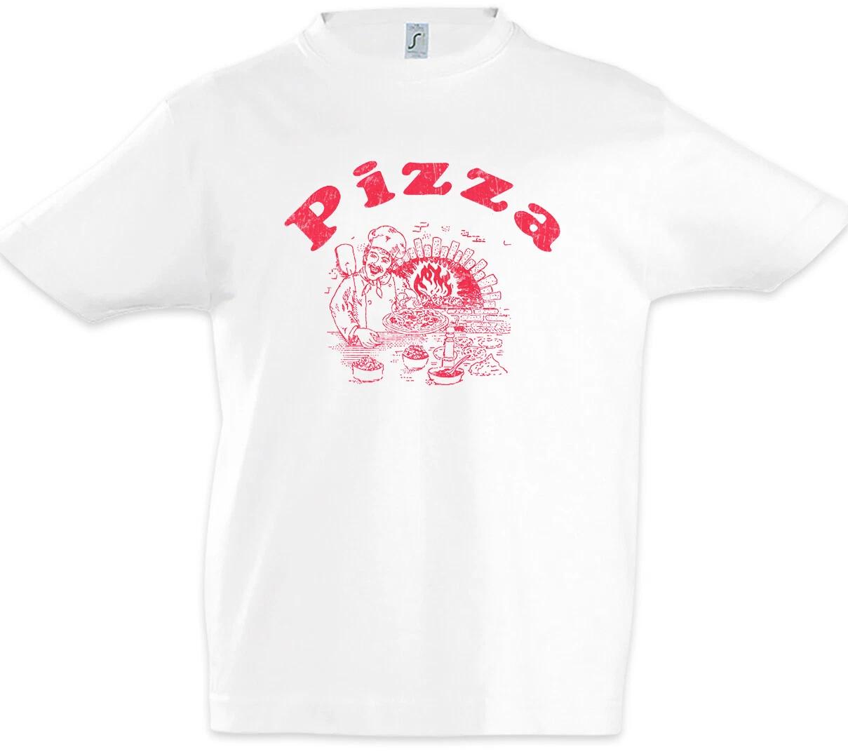 

Pizza Box II Kids Boys T-Shirt Fun Symbol Logo Pizzeria Italy Pizza Maker- 150