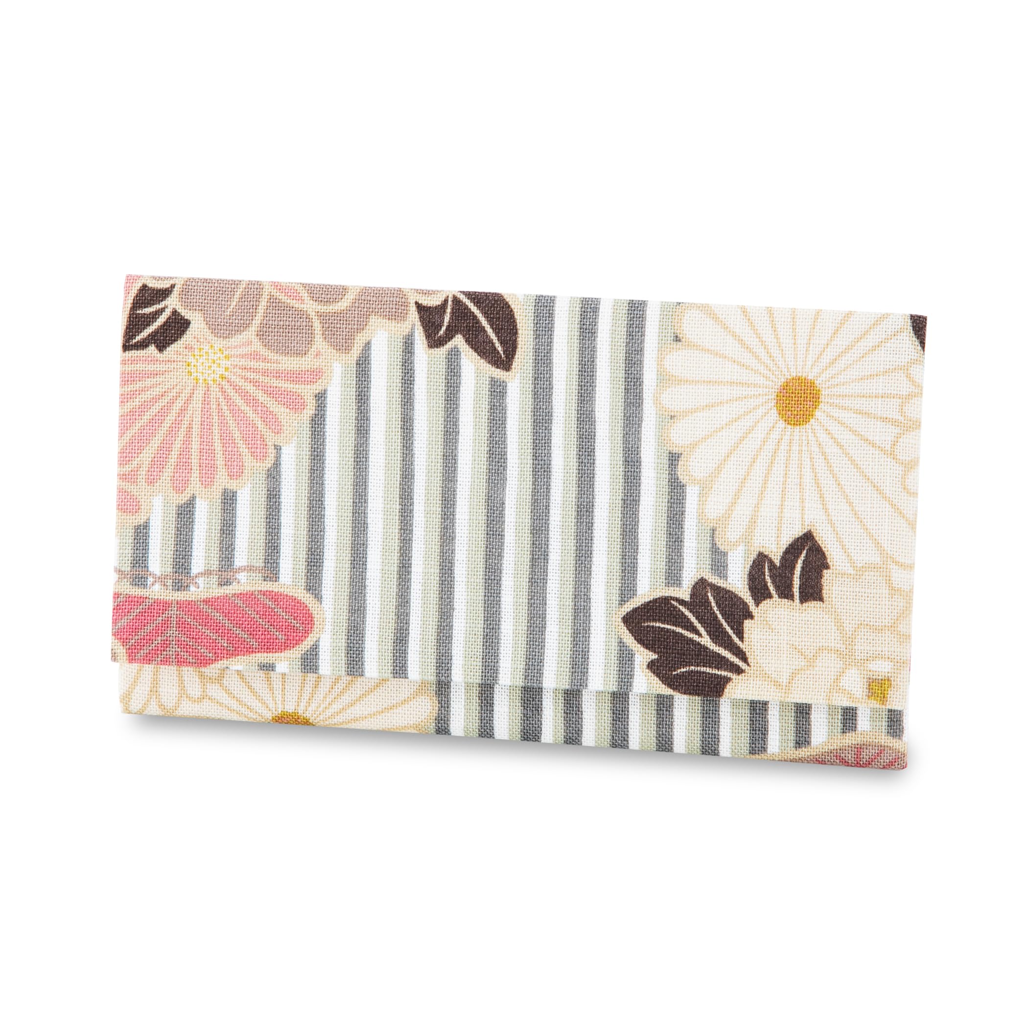 

Noren Retro Flower Kaishi Case Made in Includes Hakusha Scissors and Hakusha Tea Ceremony and Hatsugama Tea Ceremony Utensils (Pink Beige) Japan, Bag,