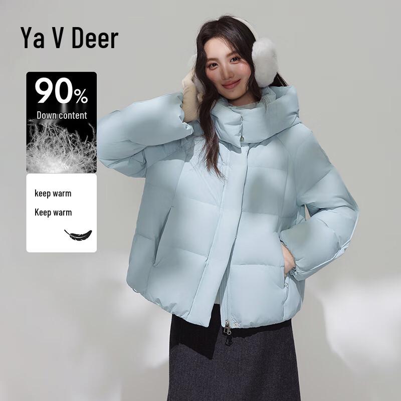 

Yalu Women s Detachable Hood Puffer Down Jacket L