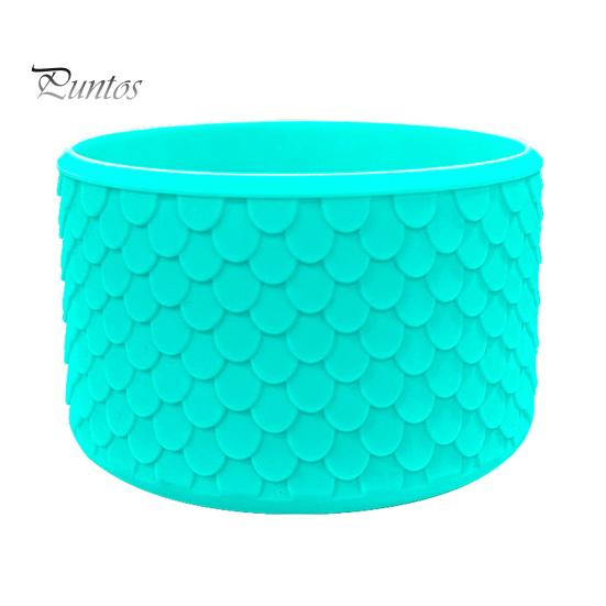 Reusable Silicone Bottle Boot Cup Boot, Fish Scale Pattern Decor, Soft Elastic Water Anti Scratch Accessory Protective Sleeve, Anti-Slip Bottom Cover